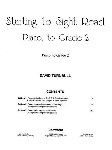 Starting To Sight Read Piano To Grade 2